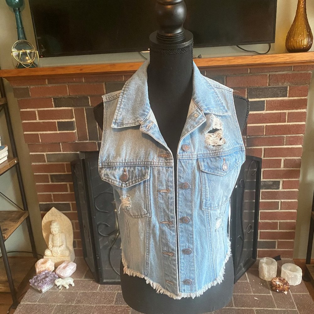 NWT Forever 21 designer denim vest